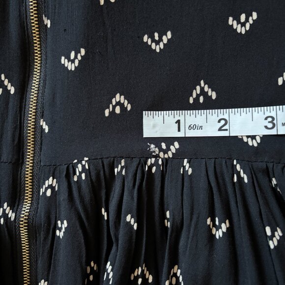 Forever 21 Geometric Print Mini Dress in Black and White Womens Medium Boho - Picture 13 of 15